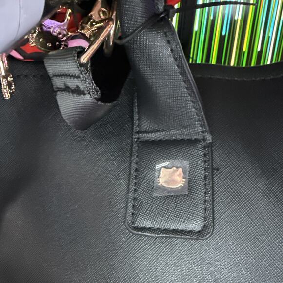 Sanrio Hello Kitty Tote Travel Weekender Luggage Bag Tag Bows Crossbody 3 Piece - Picture 10 of 16